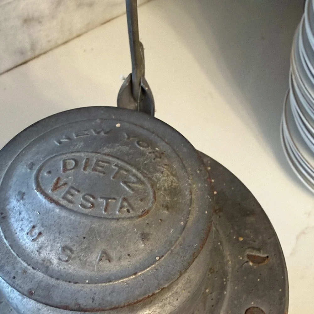 Vintage Dietz Vesta Railroad Lantern - New York USA - Industrial Decor